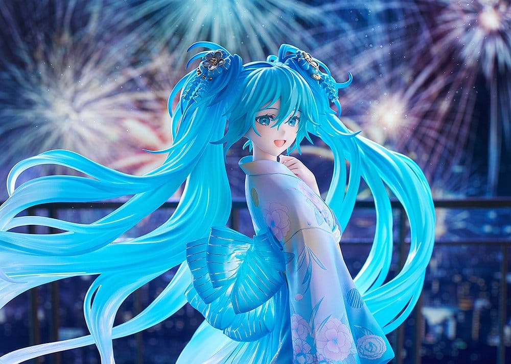 Character Vocal Series 01: Hatsune Miku PVC Figur 1/7 Music & Fire Works Ver. 23 cm Image 3