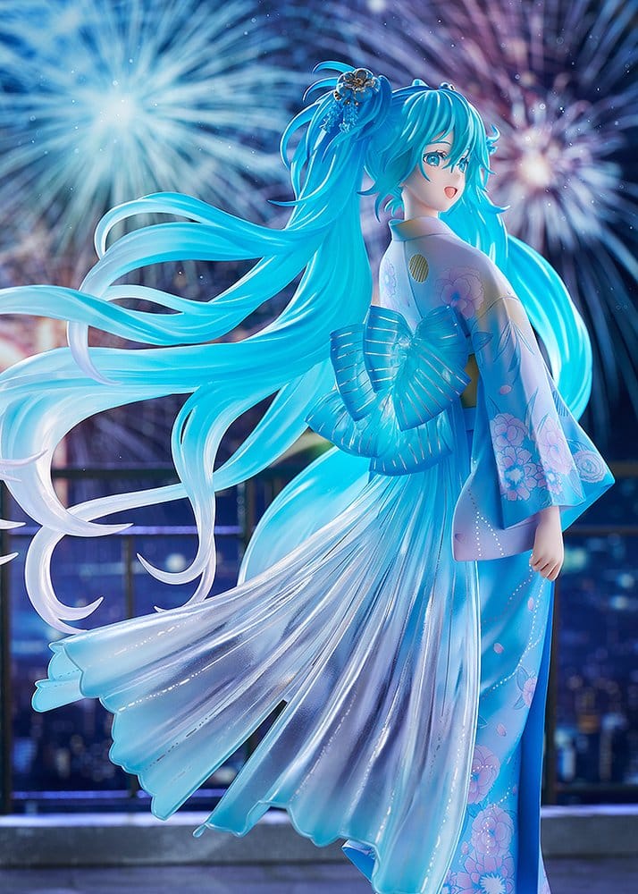 Character Vocal Series 01: Hatsune Miku PVC Figur 1/7 Music & Fire Works Ver. 23 cm Image 4