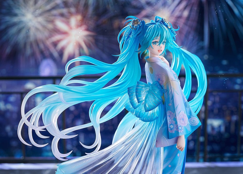 Character Vocal Series 01: Hatsune Miku PVC Figur 1/7 Music & Fire Works Ver. 23 cm Image 5