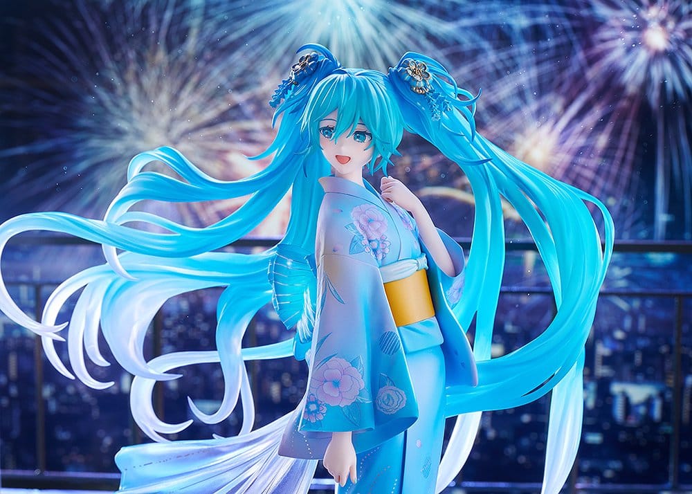 Character Vocal Series 01: Hatsune Miku PVC Figur 1/7 Music & Fire Works Ver. 23 cm Image 6
