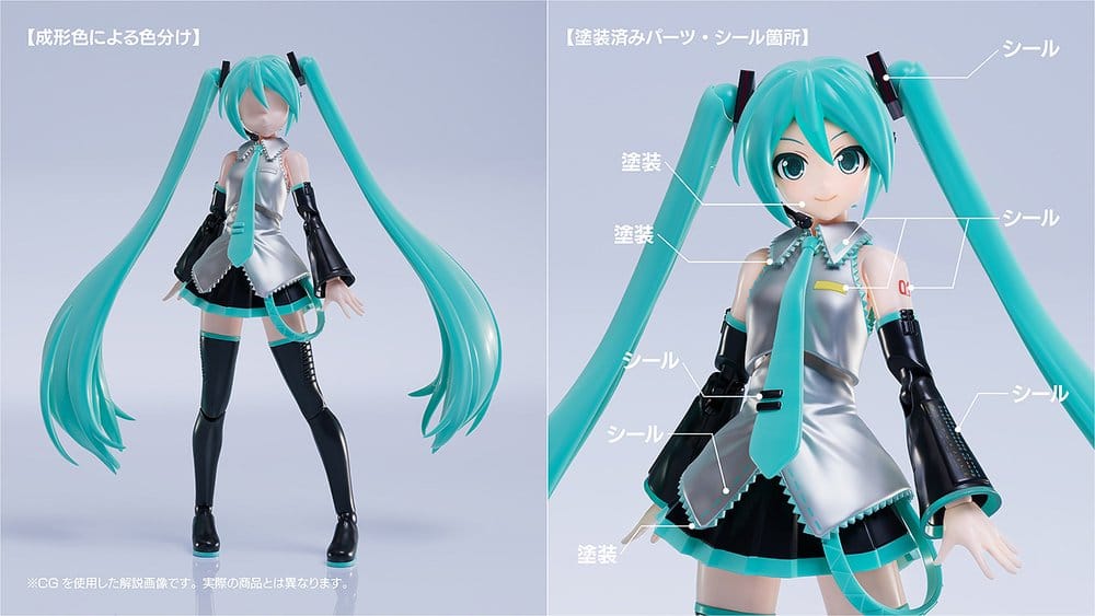 Character Vocal Series 01: Hatsune Miku Plamatea Plastic Model Kit Hatsune Miku 15 cm Image 11