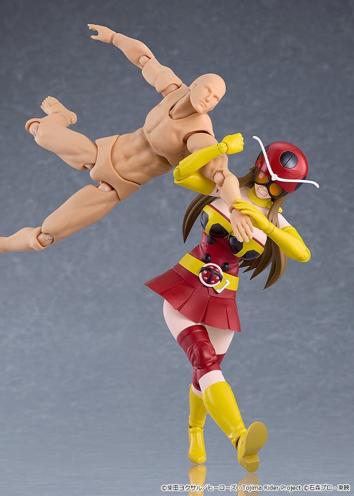 Tojima Wants to Be a Kamen Rider Figma Actionfigur Yuriko Okada (Electro-Wave Human Tackle Ver.) 14 cm Image 4
