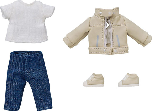 Nendoroid Doll Zubehör-Set Actionfiguren Outfit Set: Leather Jacket (Ivory) Image 1