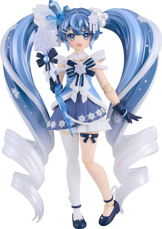 Character Vocal Series 01: Hatsune Miku Figma Actionfigur Snow Miku: Crystal Snow Ver. 13 cm Image 1