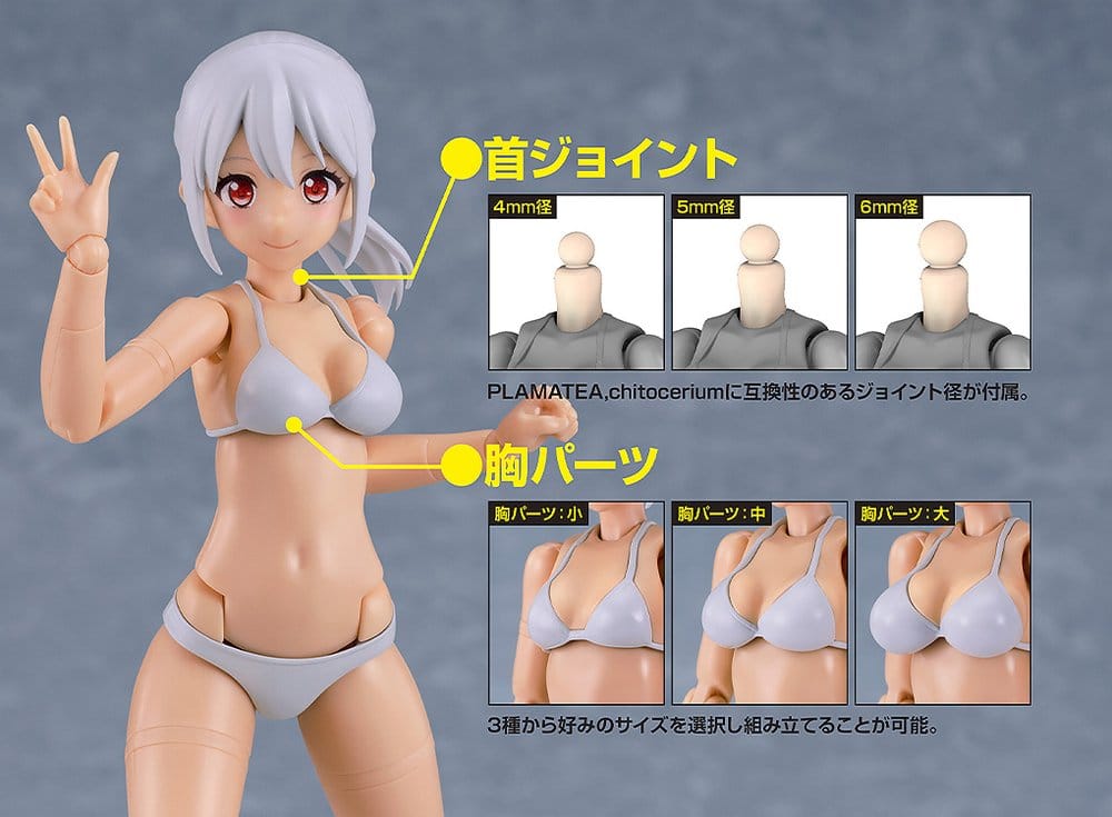 Original Character Modellbausatz PLAMATEA Muse Body: Ichika Bikini Ver. C Type 15 cm Image 6