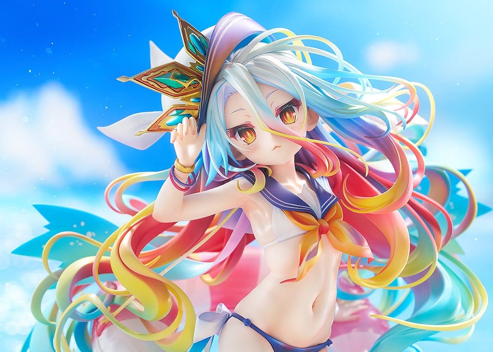 No Game No Life Statue 1/7 Shiro: Sailor-Style Swimsuit Ver. 24 cm Image 3
