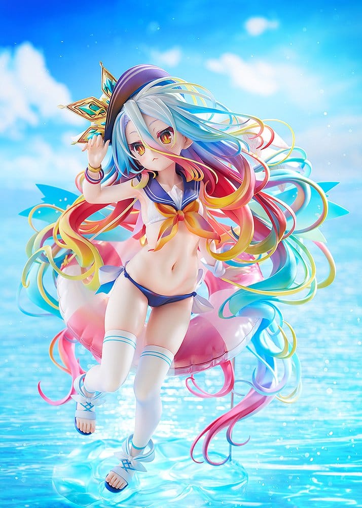 No Game No Life Statue 1/7 Shiro: Sailor-Style Swimsuit Ver. 24 cm Image 4