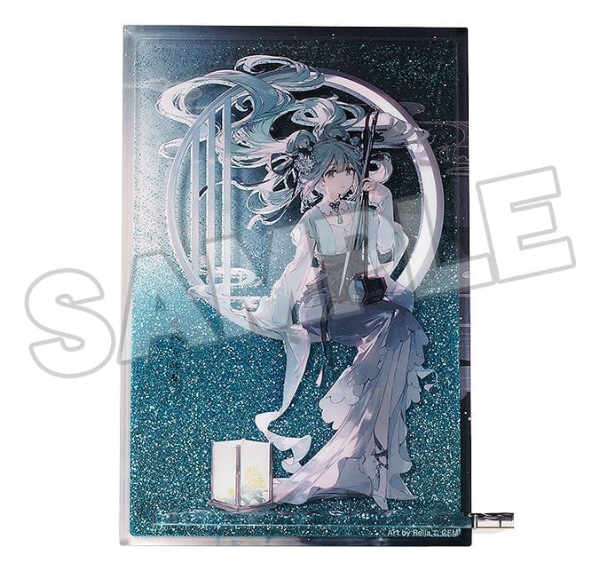 Character Vocal Series 01: Hatsune Miku Glitter Acryl Block Hatsune Miku Han Gong Qiu Yue Ver. 15 cm Image 2