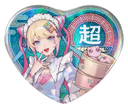 Needy Streamer Overload Needy Streamer Chinese Restaurant Series Heart-Shaped Ansteckbutton OMGkawaiiAngel 7 x 6 cm Image 1