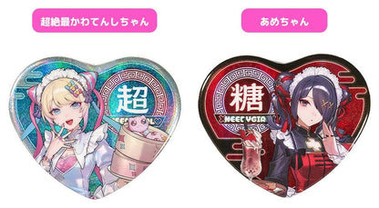 Needy Streamer Overload Needy Streamer Chinese Restaurant Series Heart-Shaped Ansteckbutton OMGkawaiiAngel 7 x 6 cm Image 4