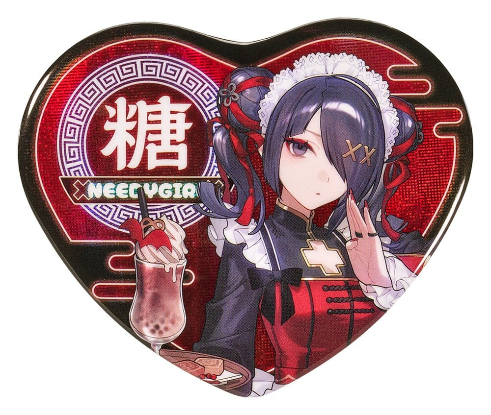 Needy Streamer Overload Needy Streamer Chinese Restaurant Series Heart-Shaped Ansteckbutton Ame Image 1