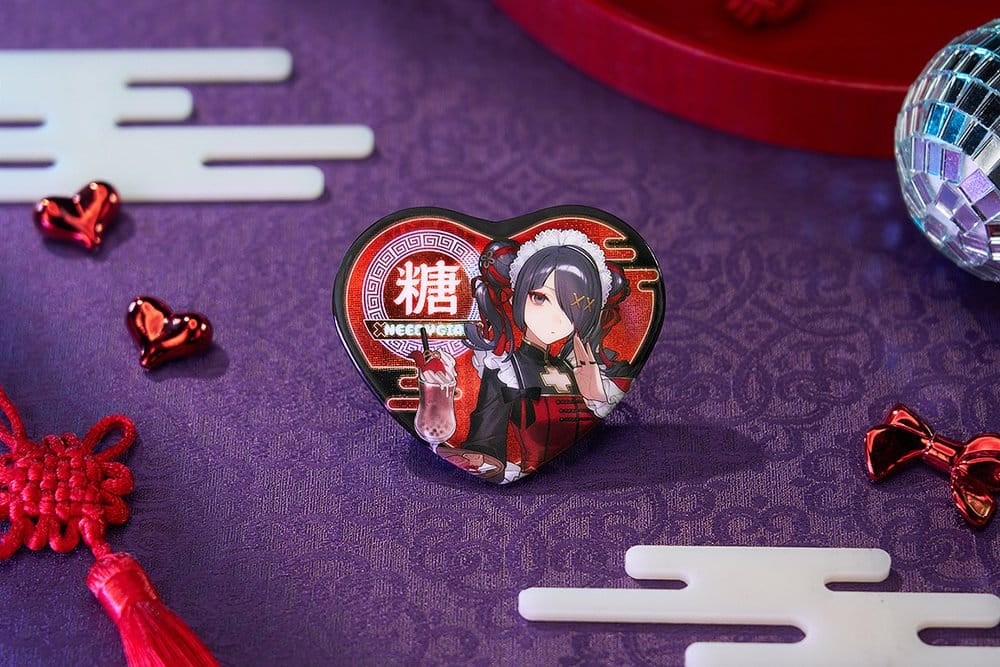 Needy Streamer Overload Needy Streamer Chinese Restaurant Series Heart-Shaped Ansteckbutton Ame Image 3