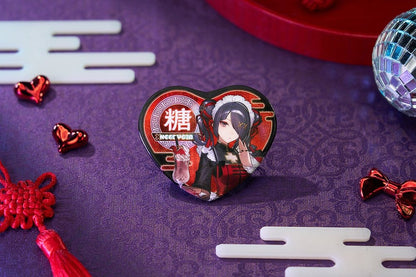 Needy Streamer Overload Needy Streamer Chinese Restaurant Series Heart-Shaped Ansteckbutton Ame Image 3