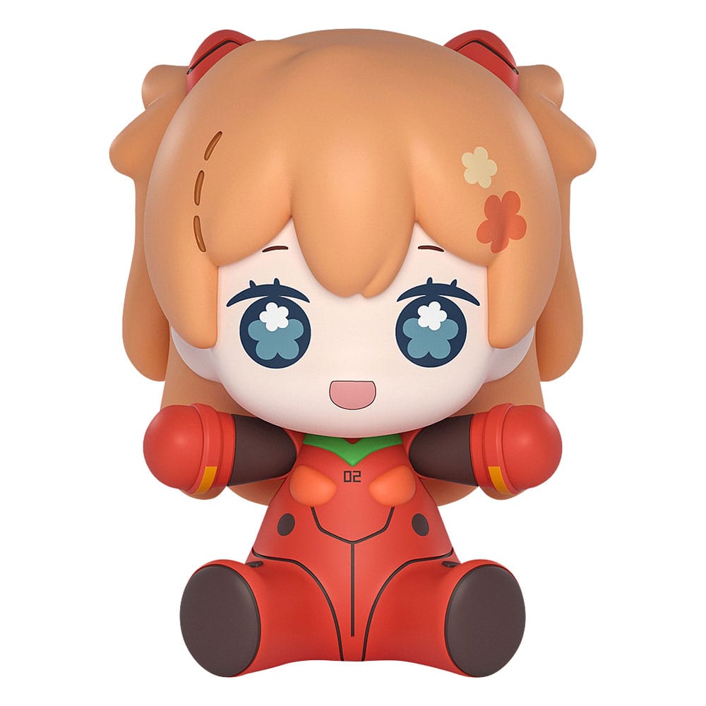 Neon Genesis Evangelion: Rebuild of Evangelion Huggy Good Smile Chibi Figur Asuka Shikinami Langley: Plugsuit Ver. 7 cm Image 1
