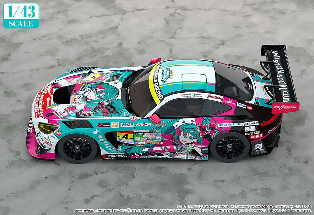 Hatsune Miku GT Project Fahrzeug 1/43 Hatsune Miku AMG 2025 Season Opening Ver. 11 cm Image 4