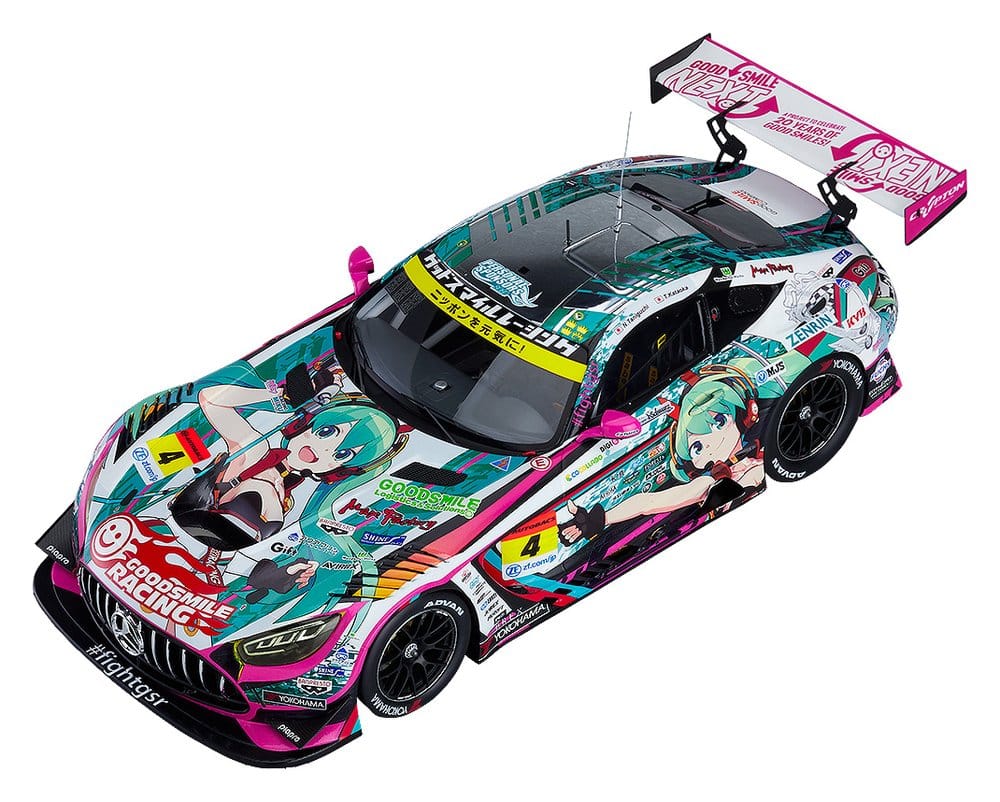 Hatsune Miku GT Project Fahrzeug 1/18 Good Smile Hatsune Miku AMG 2020 SUPER GT Okayama Test Ver. 26 cm Image 1
