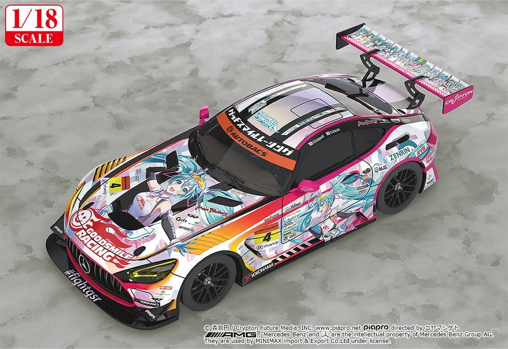 Hatsune Miku GT Project Fahrzeug 1/18 Good Smile Hatsune Miku AMG 2021 SUPER GT 100th Race Commemorative Ver. 26 cm Image 2
