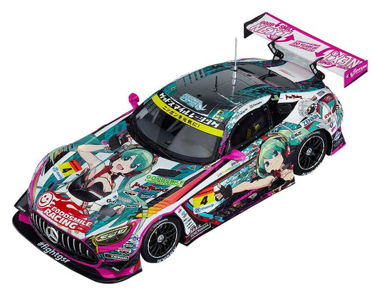 Hatsune Miku GT Project Fahrzeug 1/43 Good Smile Hatsune Miku AMG 2020 SUPER GT Okayama Test Ver. 11 cm Image 1