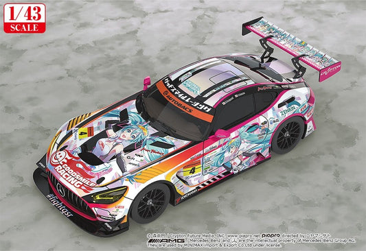 Hatsune Miku GT Project Fahrzeug 1/43 Good Smile Hatsune Miku AMG 2021 SUPER GT 100th Race Commemorative Ver. 11 cm Image 2