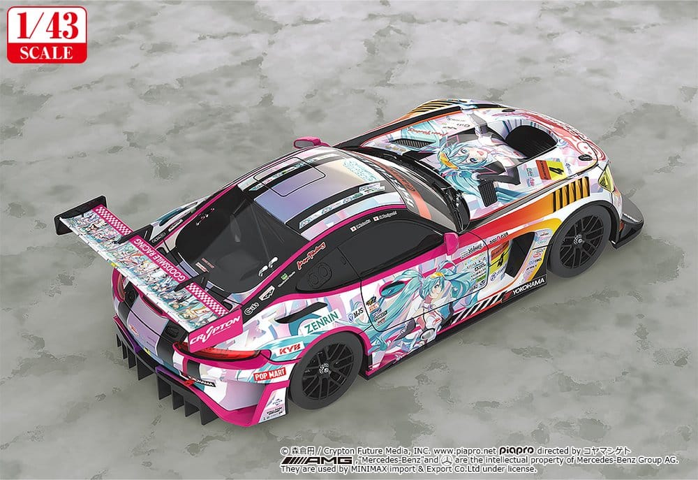 Hatsune Miku GT Project Fahrzeug 1/43 Good Smile Hatsune Miku AMG 2021 SUPER GT 100th Race Commemorative Ver. 11 cm Image 3