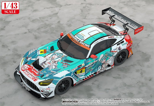 Hatsune Miku GT Project Fahrzeug 1/43 Good Smile Hatsune Miku AMG 2023 Season Opening Ver. 11 cm Image 2