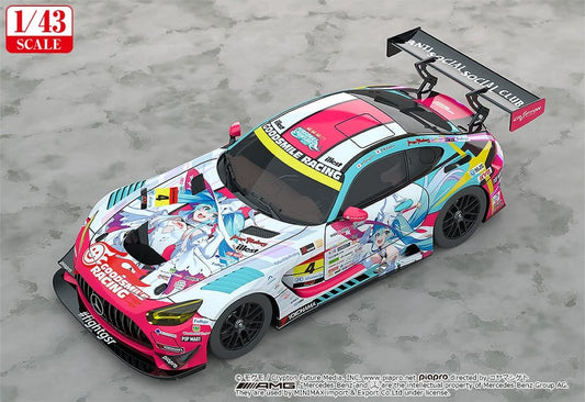 Hatsune Miku GT Project Fahrzeug 1/43 Good Smile Hatsune Miku AMG 2024 Season Opening Ver. 11 cm Image 2