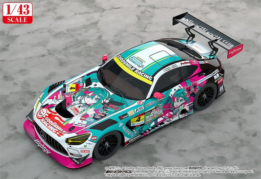 Hatsune Miku GT Project Fahrzeug 1/43 Good Smile Hatsune Miku AMG 2025 Season Opening Ver. 11 cm Image 2