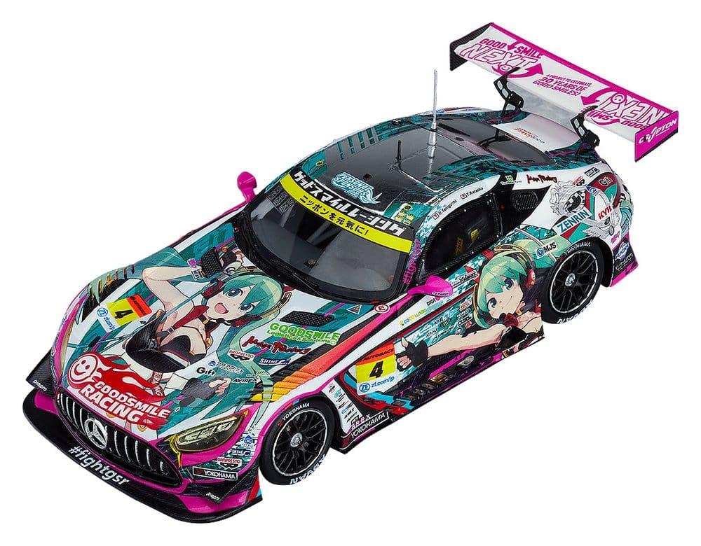Hatsune Miku GT Project Fahrzeug 1/64 Hatsune Miku AMG 2020 SUPER GT Ver. 7 cm Image 1