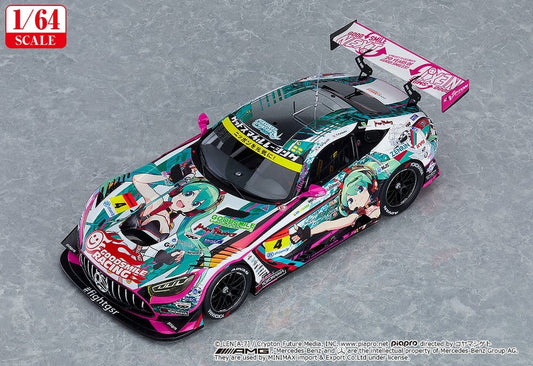 Hatsune Miku GT Project Fahrzeug 1/64 Hatsune Miku AMG 2020 SUPER GT Ver. 7 cm Image 2