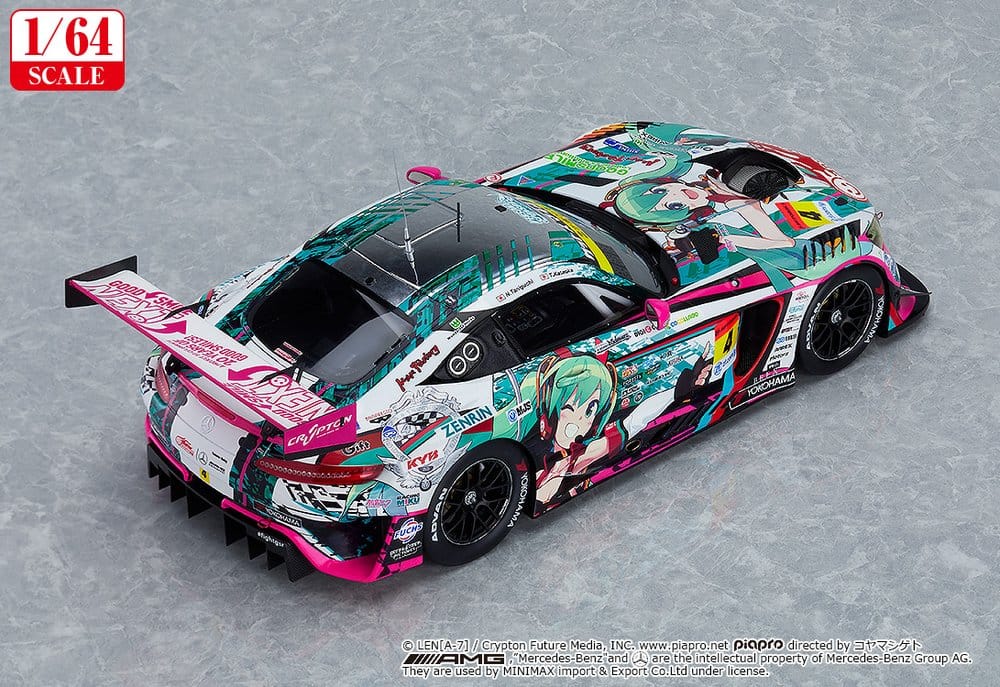 Hatsune Miku GT Project Fahrzeug 1/64 Hatsune Miku AMG 2020 SUPER GT Ver. 7 cm Image 3