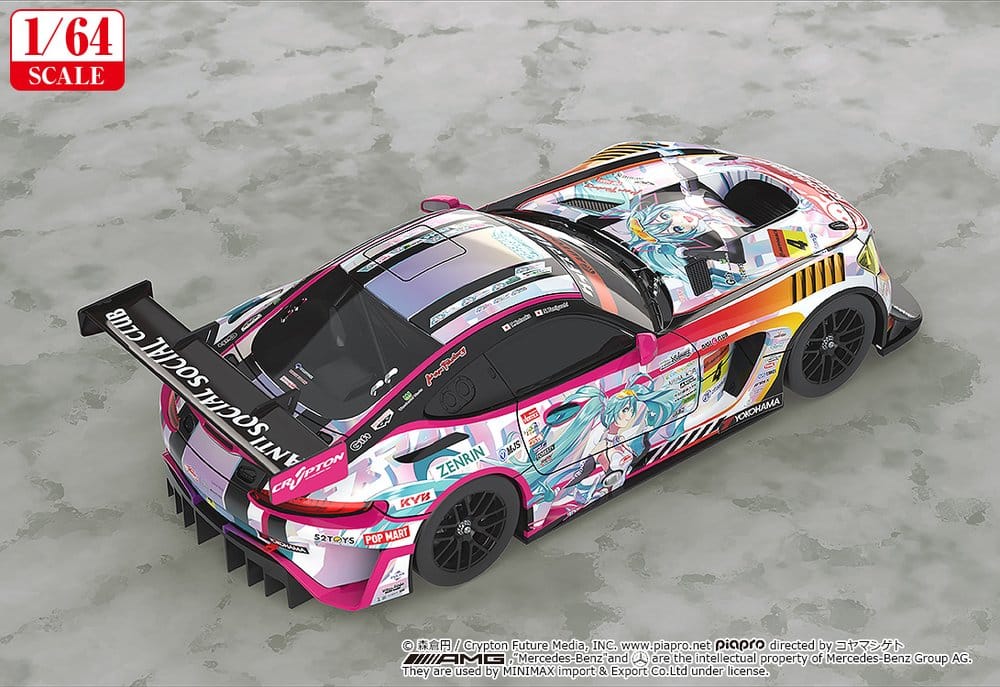 Hatsune Miku GT Project Fahrzeug 1/64 Hatsune Miku AMG 2021 SUPER GT Round 5 Ver. 7 cm Image 3