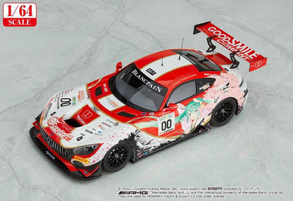Hatsune Miku GT Project Fahrzeug 1/64 AMG 2017 SPA24H Ver. 7 cm Image 2