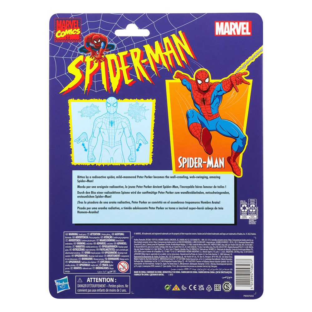Spider-Man Marvel Legends Retro Actionfigur Spider-Man 15 cm Image 7