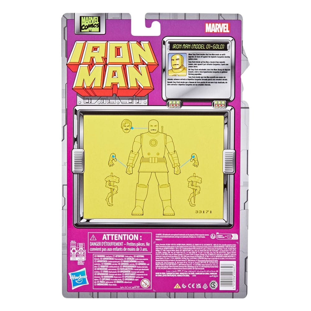 Iron Man Marvel Legends Actionfigur Iron Man (Model 01-Gold) 15 cm Image 7