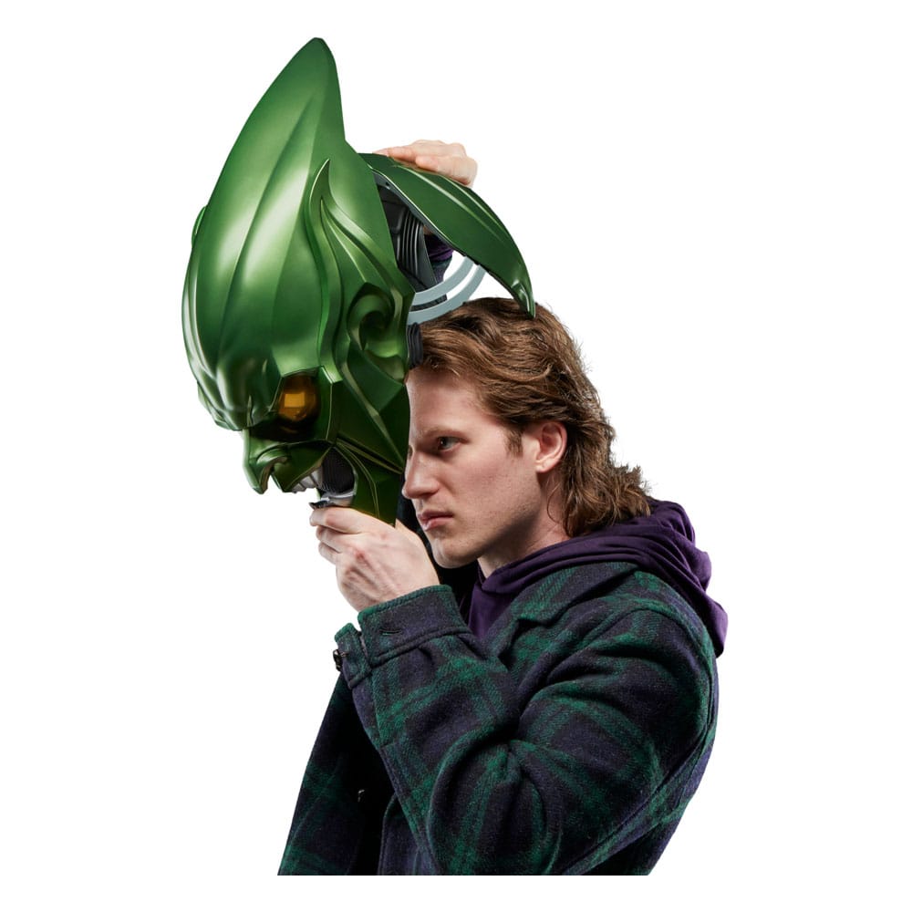 Spider-Man: No Way Home Marvel Legends Roleplay-Replik Green Goblin Premium Helm Image 7