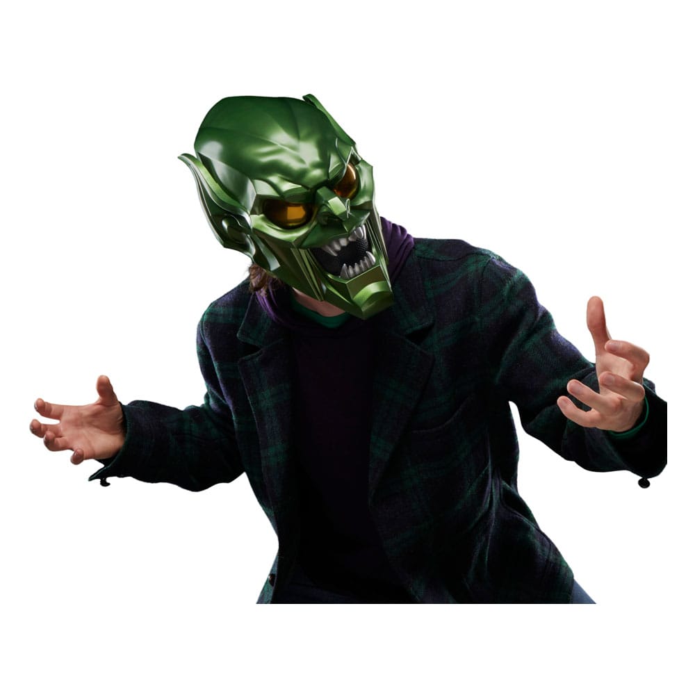 Spider-Man: No Way Home Marvel Legends Roleplay-Replik Green Goblin Premium Helm Image 11
