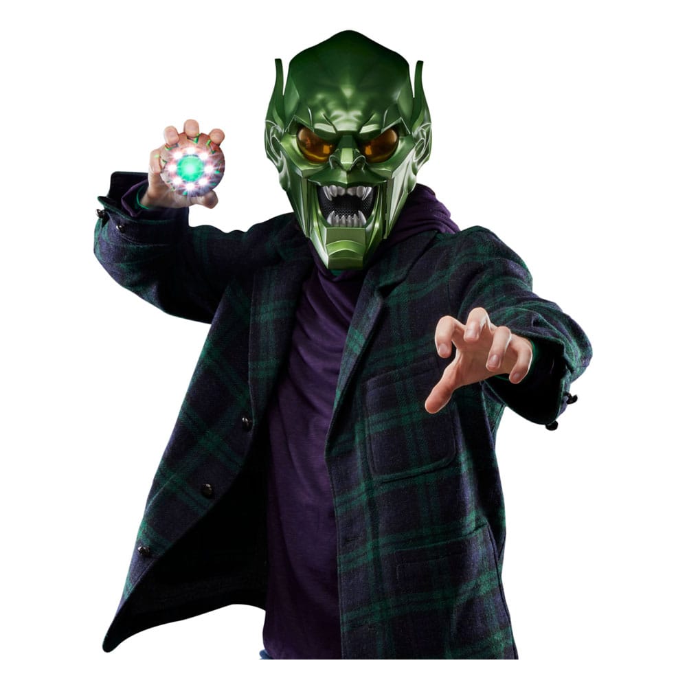 Spider-Man: No Way Home Marvel Legends Roleplay-Replik Green Goblin Premium Helm Image 13