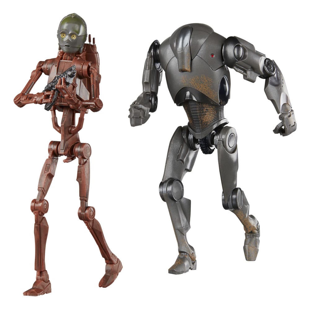 Star Wars Episode II Black Series Actionfiguren 2er-Pack C-3PO (B1 Battle Droid Body) & Super Battle Droid 15 cm Image 1