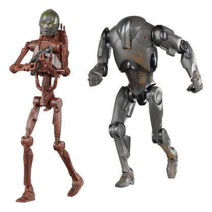 Star Wars Episode II Black Series Actionfiguren 2er-Pack C-3PO (B1 Battle Droid Body) & Super Battle Droid 15 cm Image 1