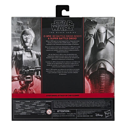 Star Wars Episode II Black Series Actionfiguren 2er-Pack C-3PO (B1 Battle Droid Body) & Super Battle Droid 15 cm Image 10