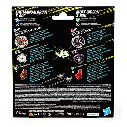 Beyblade X und Star Wars Collab The Mandalorian 3-60F vs. Moff Gideon 3-80N Image 2