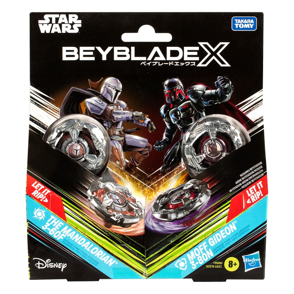 Beyblade X und Star Wars Collab The Mandalorian 3-60F vs. Moff Gideon 3-80N Image 3