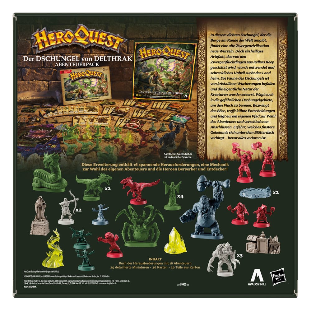 HeroQuest Brettspiel-Erweiterung Der Dschungel von Delthrak Abenteuerpack *Deutsche Version* Image 2