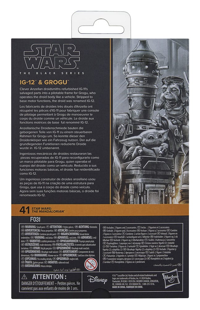Star Wars: The Mandalorian Black Series Actionfiguren 2er-Pack IG-12 & Grogu 15 cm Image 7