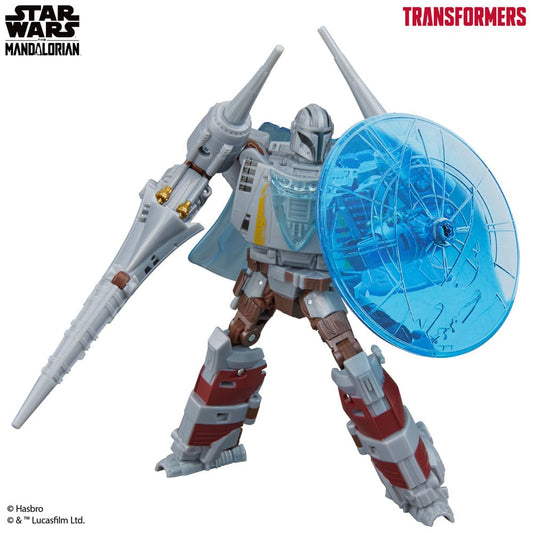 Star Wars x Transformers Actionfigur The Mandalorian / N-1 Starfighter 19 cm Image 1