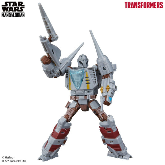 Star Wars x Transformers Actionfigur The Mandalorian / N-1 Starfighter 19 cm Image 2