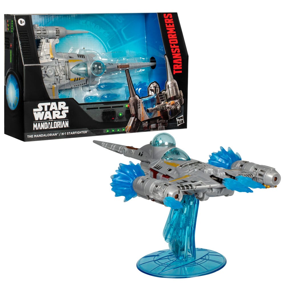 Star Wars x Transformers Actionfigur The Mandalorian / N-1 Starfighter 19 cm Image 10