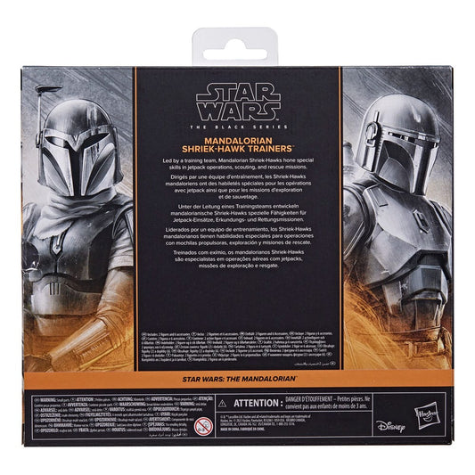Star Wars: The Mandalorian Black Series Actionfiguren 2er-Pack Mandalorian Shriek-Hawk Trainers 15 cm Image 2