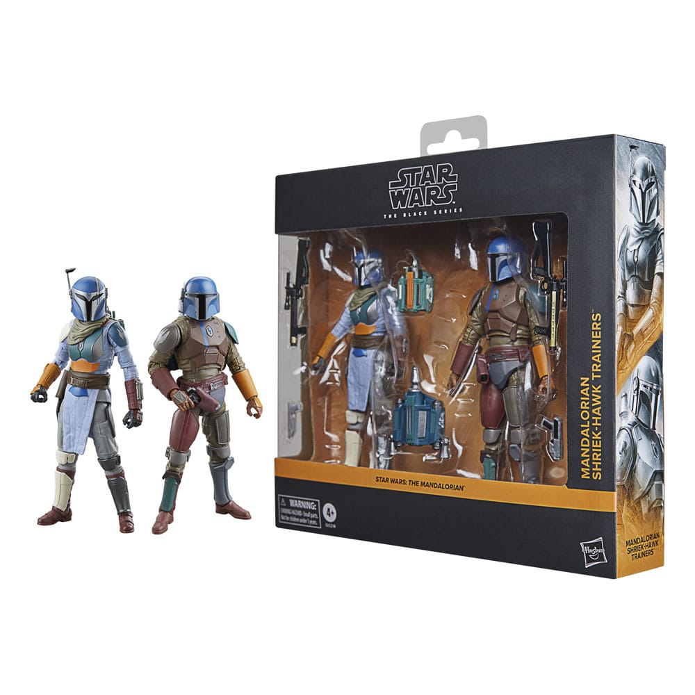 Star Wars: The Mandalorian Black Series Actionfiguren 2er-Pack Mandalorian Shriek-Hawk Trainers 15 cm Image 3
