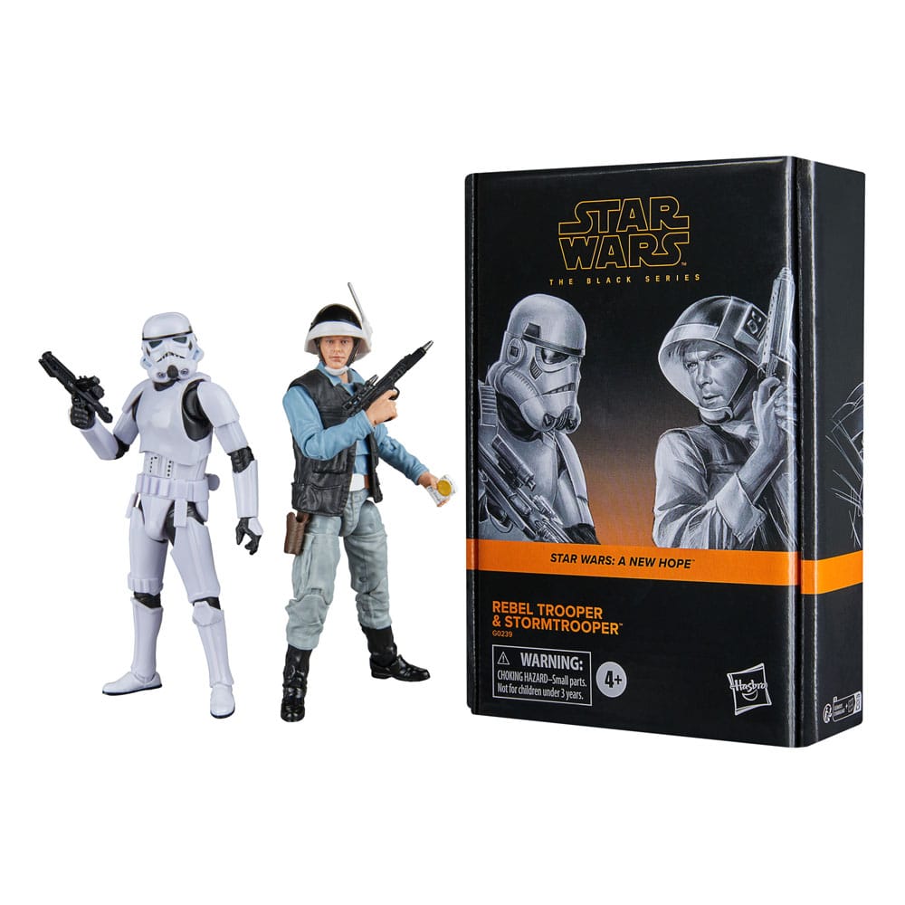 Star Wars Episode IV Black Series Actionfiguren 2er-Pack Rebel Trooper & Stormtrooper 15 cm Image 3
